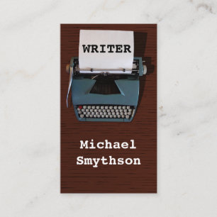 Schrijver Reinzetmachine voor schrijfmachine op ho Visitekaartje