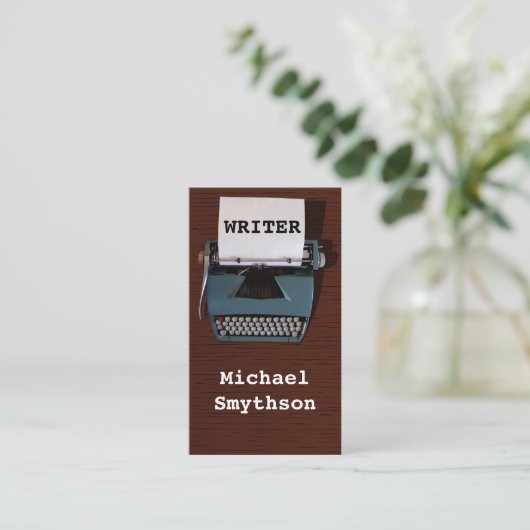 Schrijver Reinzetmachine voor schrijfmachine op ho Visitekaartje (Staand voorkant)