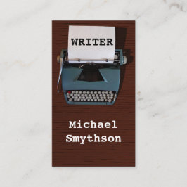 Schrijver Reinzetmachine voor schrijfmachine op ho Visitekaartje