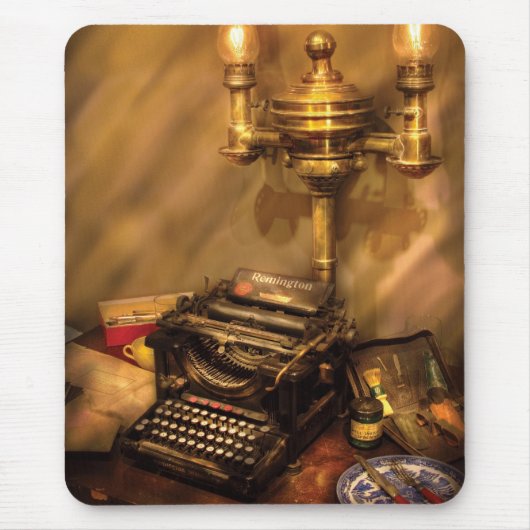 Schrijver - Remington-schrijfmachine Muismat (Voorkant)