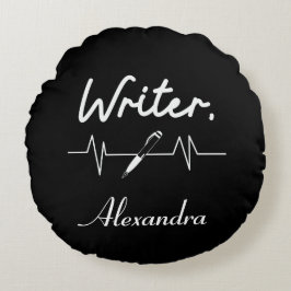 Schrijver Rond Kussen