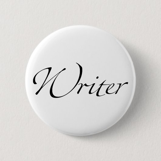 Schrijver. Ronde Button 5,7 Cm (Voorkant)