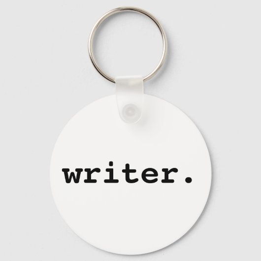 Schrijver Ronde Sleutelhanger (Voorkant)