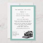 Schrijver  schrijfmachine Lesbian Wedding Kaart (Voorkant)