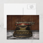 Schrijver - schrijfmachine - Mijn Corona Briefkaart (Voorkant / Achterkant)
