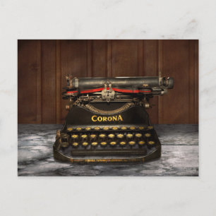 Schrijver - schrijfmachine - Mijn Corona Briefkaart