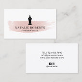 Schrijver Schrijver Auteur Pen Nib Logo Waterverf Visitekaartje (Voorkant / Achterkant)