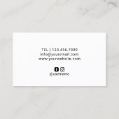 Schrijver Schrijver Auteur Pen Nib Logo Waterverf Visitekaartje (Achterkant)