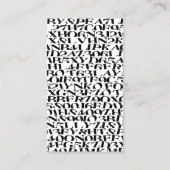 Schrijver schrijver blogger visitekaartje (Achterkant)