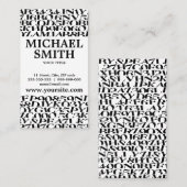 Schrijver schrijver blogger visitekaartje (Voorkant / Achterkant)