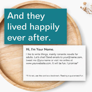 Schrijver schrijver boekenpromotor visitekaartje