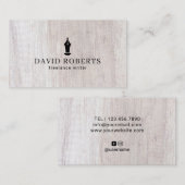 Schrijver Schrijver Schrijver Pen Nib Logo Classy Visitekaartje (Voorkant / Achterkant)