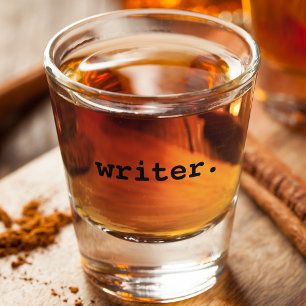 Schrijver Shot Glas