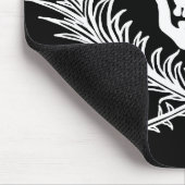 Schrijver Skull en Crossbones Quills White Muismat (Hoek)