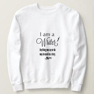 Schrijver sweatshirt grappige schrijver kleding