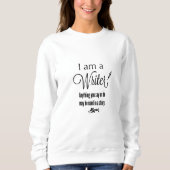 Schrijver sweatshirt grappige schrijver kleding (Voorkant)