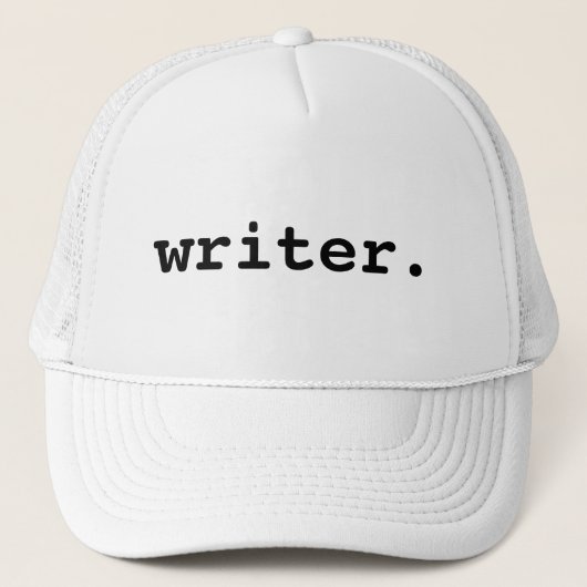 Schrijver Trucker Pet (Voorkant)