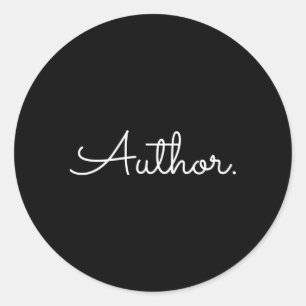 Schrijver Typewriter Ronde Sticker
