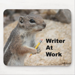 Schrijver uit de eekhoorn Mousepad Muismat