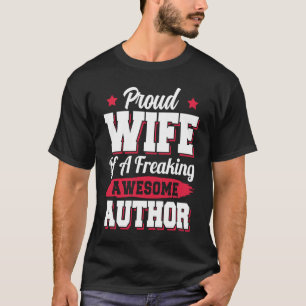 Schrijver uitgever blogger auteur vrouw t-shirt