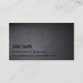 Schrijver van auteur Elegant Black Minimalist Bold Visitekaartje (Achterkant)