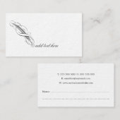 Schrijver van de Auteur van de Veer van de Vlek va Visitekaartje (Voorkant / Achterkant)