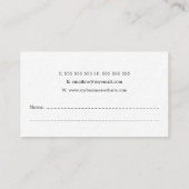 Schrijver van de Auteur van de Veer van de Vlek va Visitekaartje (Achterkant)