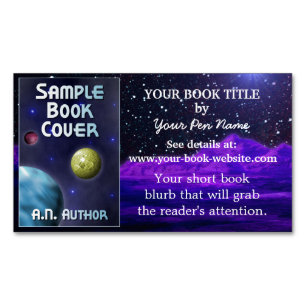 Schrijver van wetenschapskritiek auteur boekpromot visitekaartje magneet