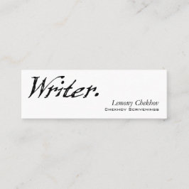 Schrijver Vier Score Mini Visitekaartje