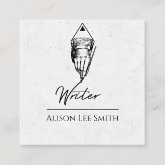 Schrijver Vierkante Visitekaartje