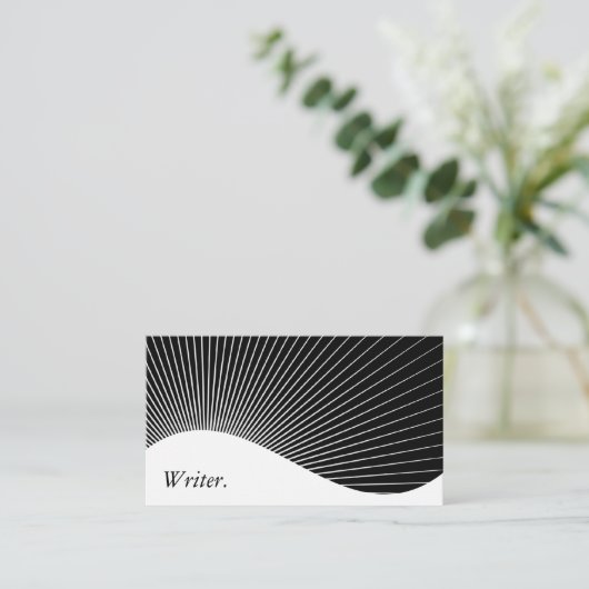 Schrijver Visitekaartje (Staand voorkant)