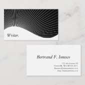 Schrijver Visitekaartje (Voorkant / Achterkant)