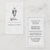 Schrijver Visitekaartje (Voorkant / Achterkant)