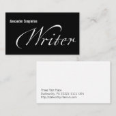 Schrijver Visitekaartje (Voorkant / Achterkant)