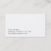 Schrijver Visitekaartje (Achterkant)