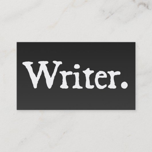 Schrijver Visitekaartje (Voorkant)