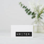 schrijver. visitekaartje (Staand voorkant)