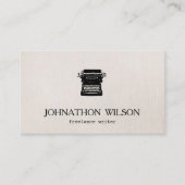 Schrijver  Visitekaartje schrijfmachine (Voorkant)
