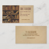 schrijver visitekaartje schrijver romanschrijfster (Voorkant / Achterkant)