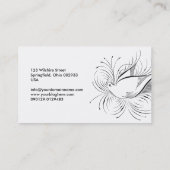 Schrijver Vlaanderen van pen Vlaanderen Visitekaartje (Achterkant)