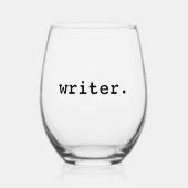 Schrijver Wijnglas Zonder Voet (Voorkant)