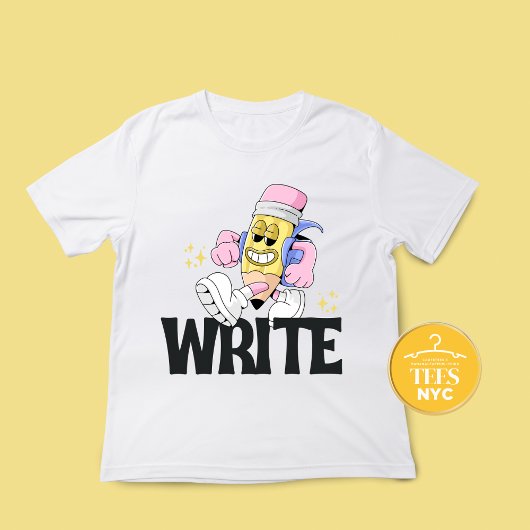 Schrijver "Write" Pencil T-shirt