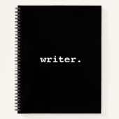 Schrijver zwart notitieboek (Voorkant)