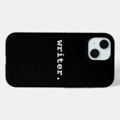 Schrijver Zwart of kies uw kleur Case-Mate iPhone Case (Achterkant (horizontaal))