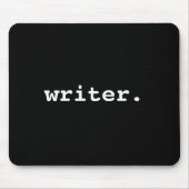 Schrijver Zwart of kies uw kleur Muismat (Voorkant)