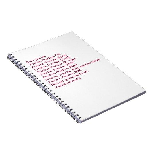 Schrijverjournaal met Feverish Motivation Notitieboek (Rechterzijde)