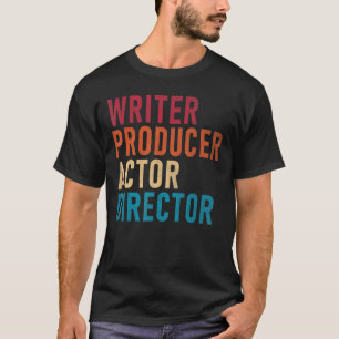 Schrijverproducent directeur t-shirt