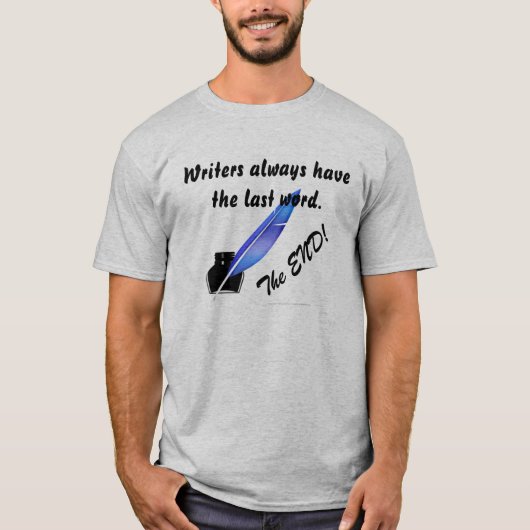Schrijvers aan het einde t-shirt (Voorkant)