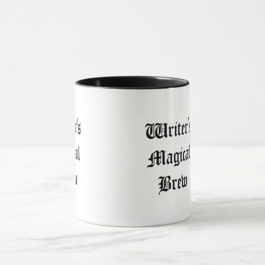 Schrijvers Ancient Text Classic Tea of Coffee Mok (Midden)