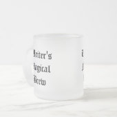 Schrijvers Ancient Text Frosted Tea of Coffee Mok (Voorkant links)